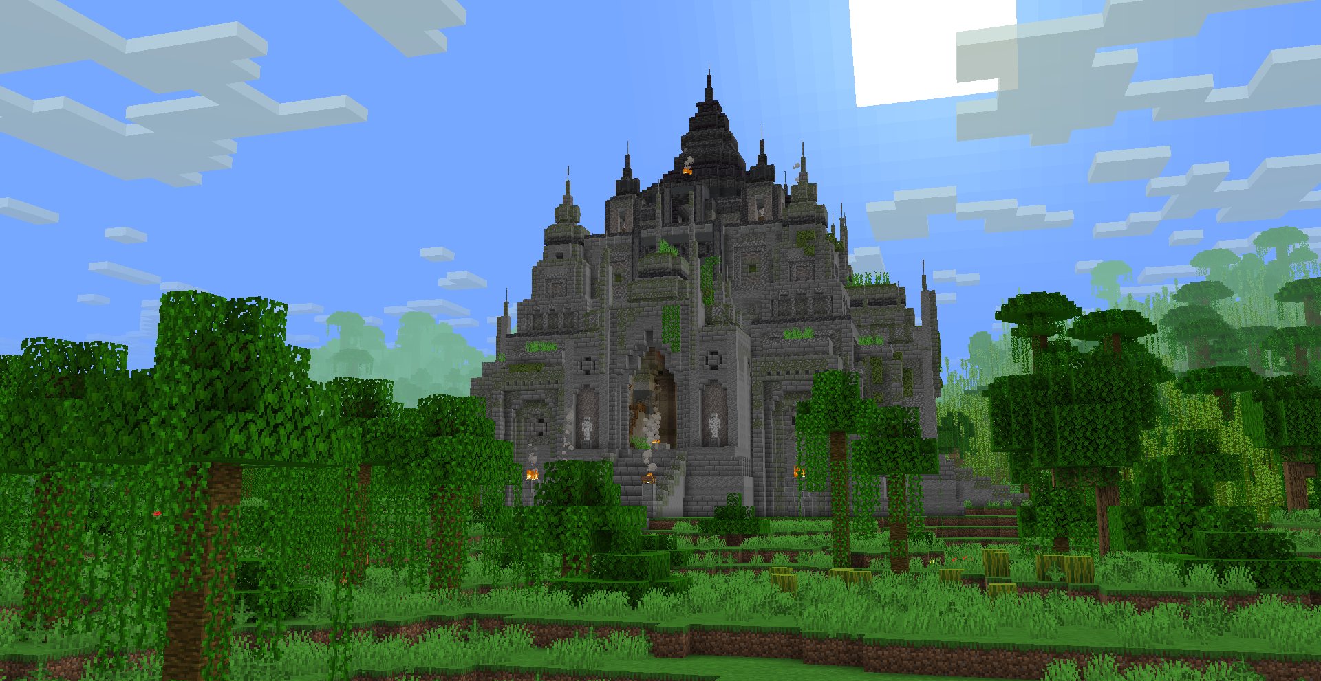 Minecraft level design environment